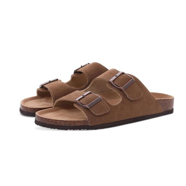 Sandale Orthopédique Femme en Liège, sandales en lièges marron