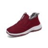 Botte Orthopédique Femme Doublée de Fourrure, tennis ortho, botte ortho rouge