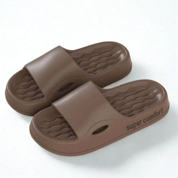 Claquette Orthopédique Femme Antidérapante, sandales légères marron