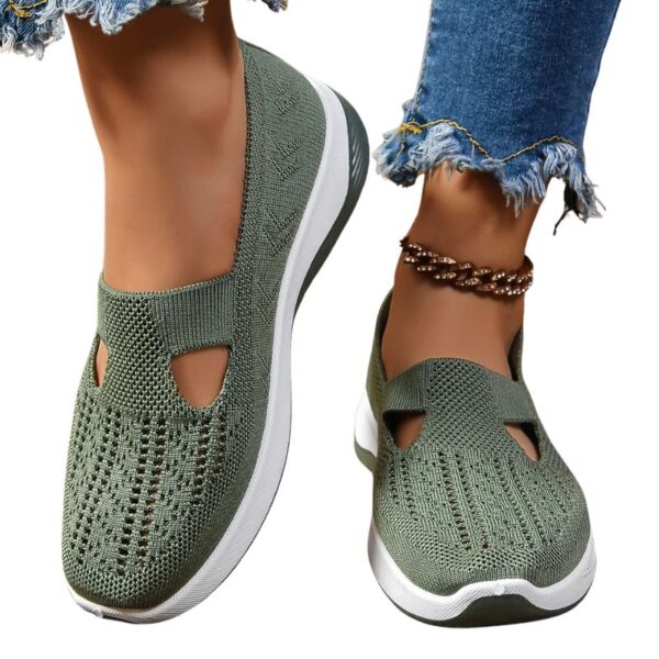 Basket Orthopédique Femme Ultra Confortable et Respirante, sandales légères vert