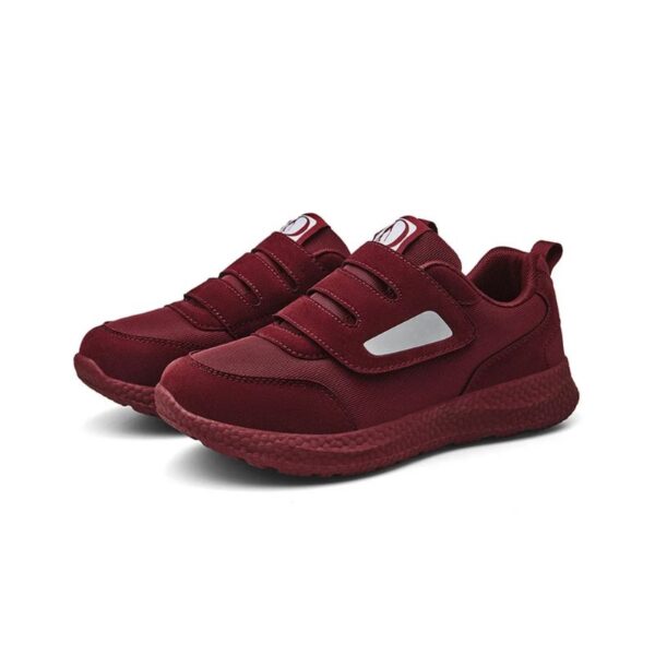 Basket Orthopédique Homme Léger et Confortable, basket grenat