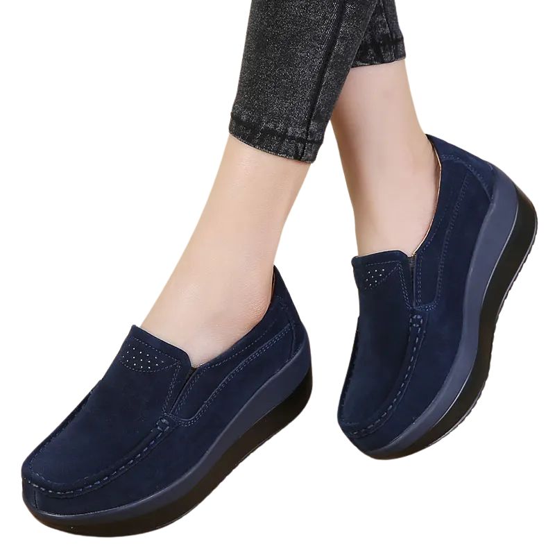 Mocassin Orthopédique Femme en Daim – Image 4