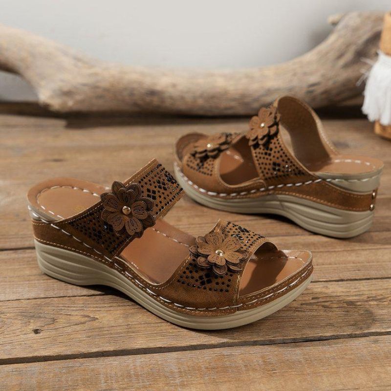 Sandale Orthopédique Femme Confort à Fleurs – Image 6