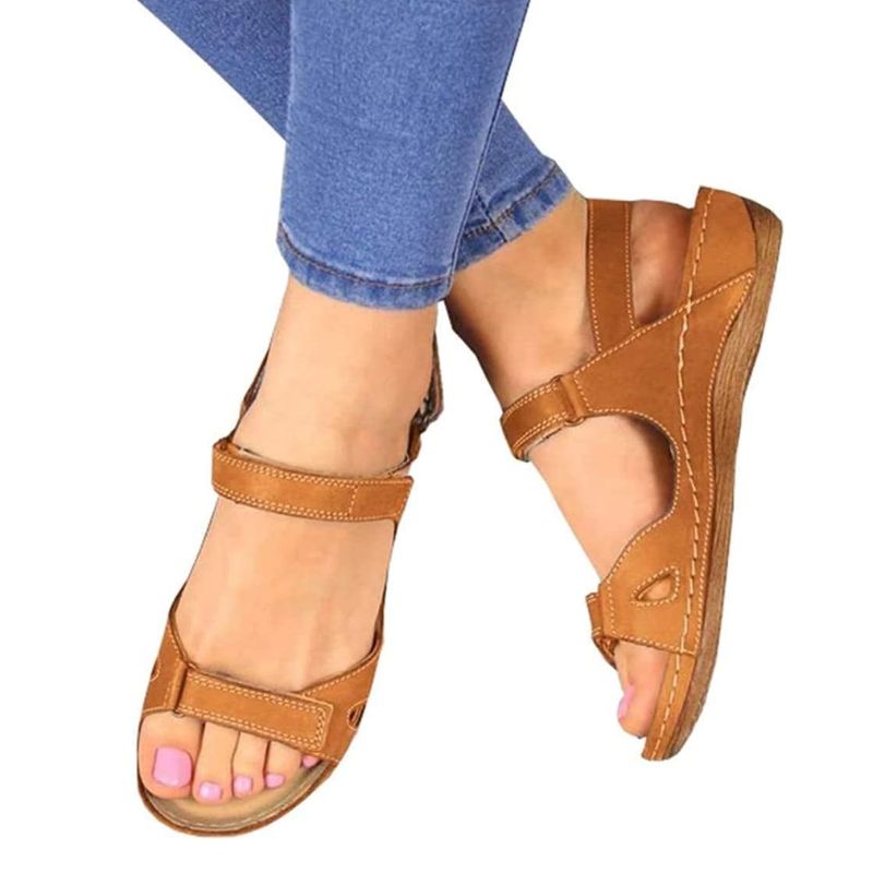 Sandale Orthopédique Femme Été Confort à Scratch – Image 3