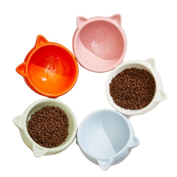 Gamelle Orthopédique Chat Haute Résistance, Gammelle Orthopédique pour Chat en forme de Chat