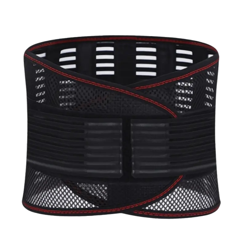 Corset Orthopédique Lombaire Respirant à 5 Supports, Corset Orthopédique Lombaire Noire