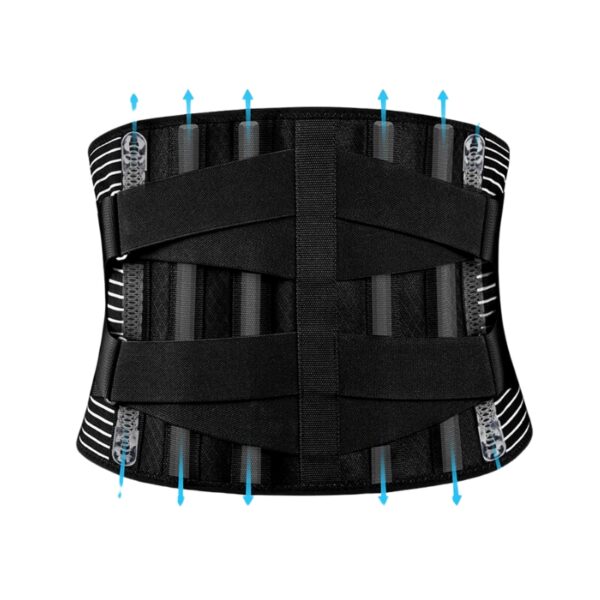 Corset Orthopédique Lombaire à Double Traction, Corset Orthopédique Lombaire Noir