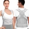 Gilet Orthopédique Soutien Dos, gilet ortho gris, gilet correcteur gris