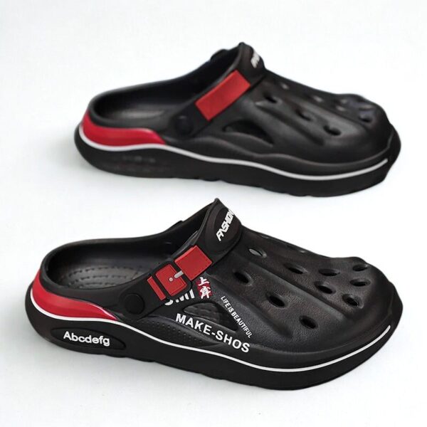 Sabot Orthopédique Homme Antidérapant Léger, sandales crocs noir