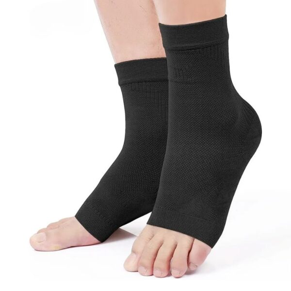 Chaussette Orthopédique Homme Soutien Cheville et Voûte, chausson ortho noir