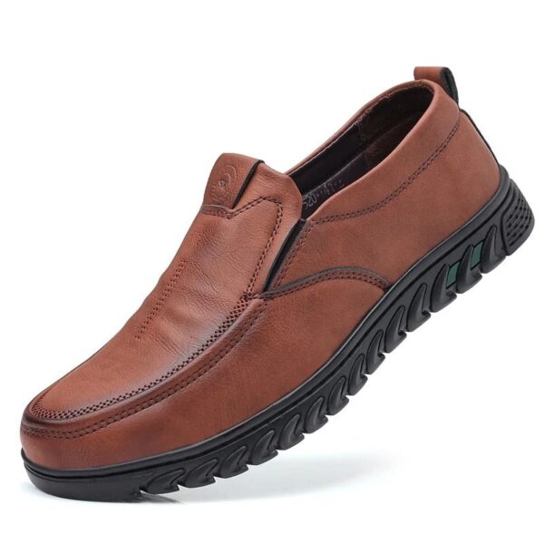 Mocassin Orthopédique Homme Élégance Décontractée, mocassin marron cuir homme