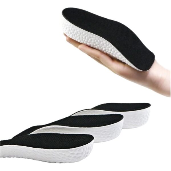Semelle Orthopédique Pied Plat Amorti Talon, semelle rehausseur de taille noir lot de 3