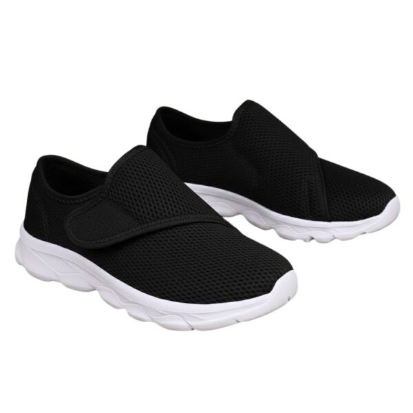 Baskets Orthopédiques Femme Confortables Et Respirantes, Basket Orthopédiques Noir