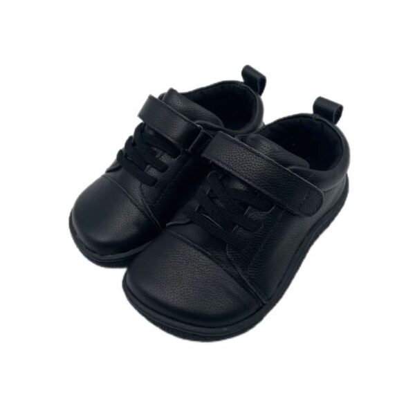Chaussures pour Enfant Confortables Et Légères en Cuir Véritable, Chaussures Orthopédiques Noires